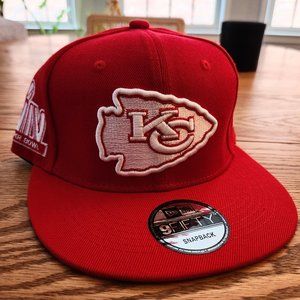 Kansas City Chiefs 9Fifty Adjustable Snapback Hat Cap Him NFL Superbowl Champs